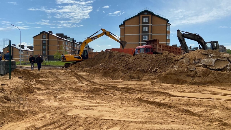 В ЖК «Марьино Град» ведется устройство систем водоснабжения