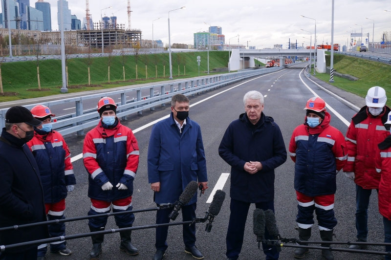 Собянин открыл движение по проспекту Генерала Дорохова