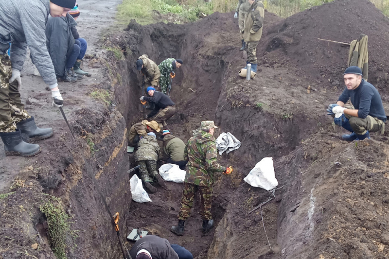 Под Курском нашли массовое захоронение советских солдат