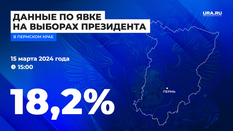 Пермский избирком назвал предварительную явку на выборы президента. Инфографика